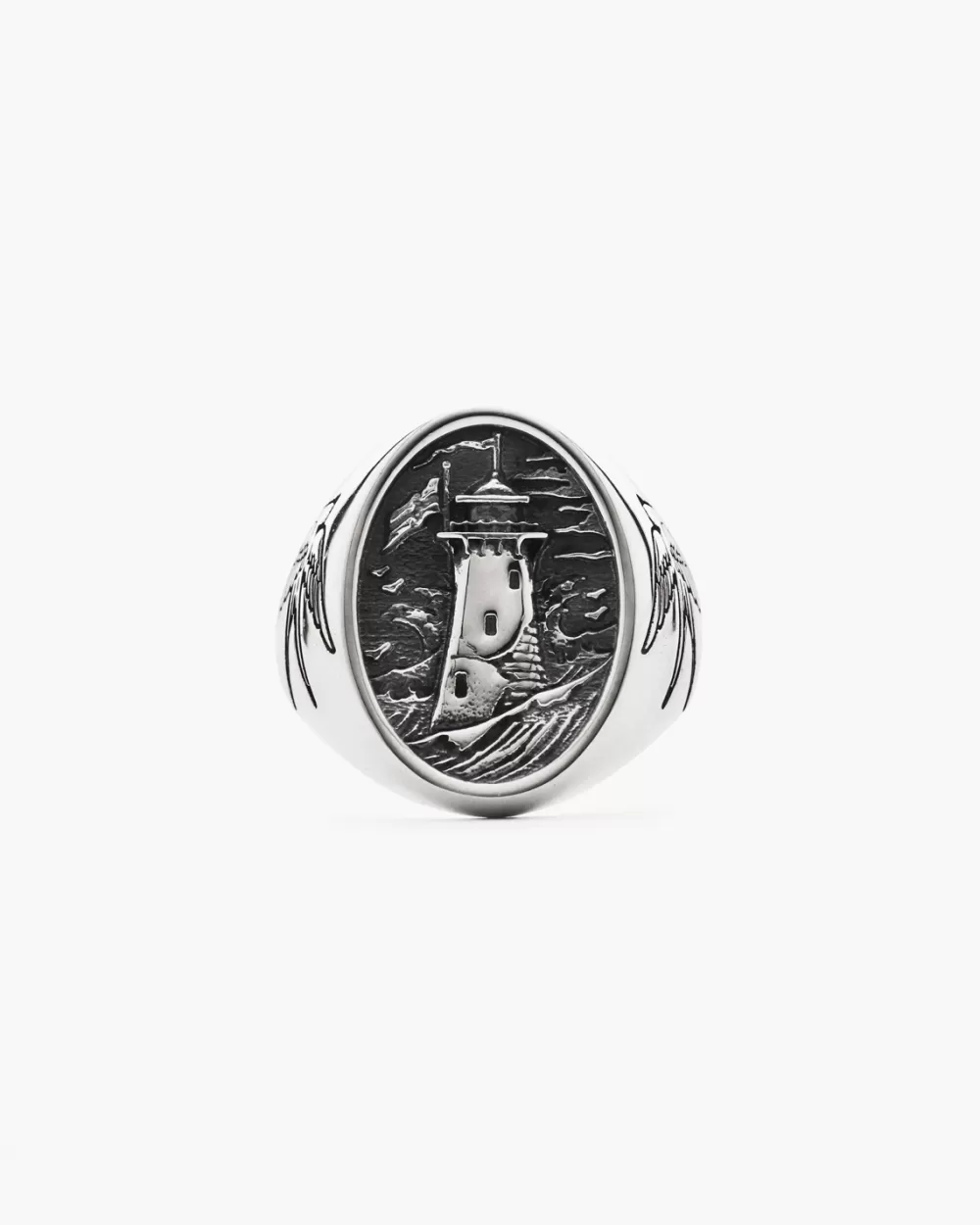 Nove25 Anello Chevalier Faro In Argento
