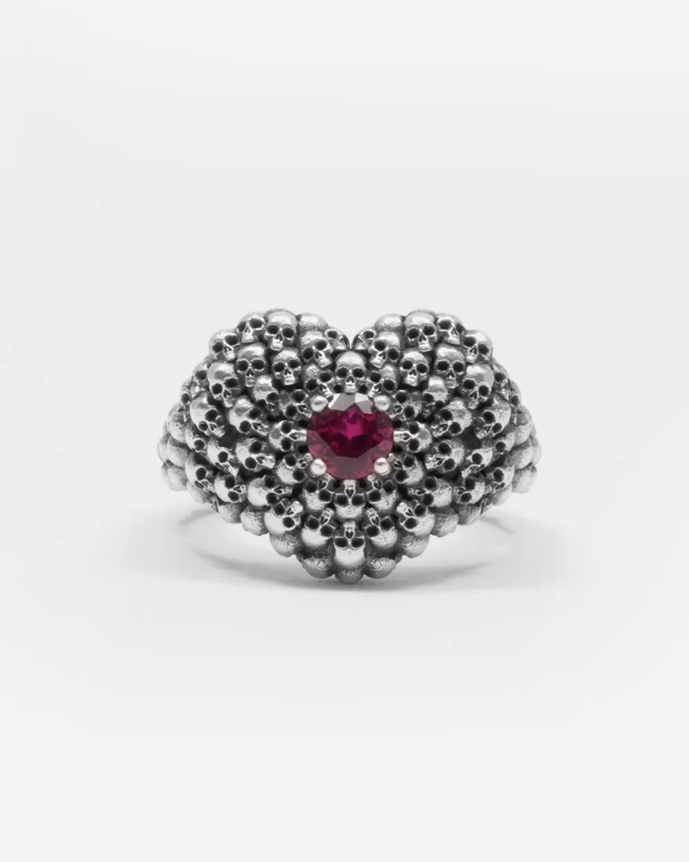 Nove25 Anello Chevalier Heartbraker Con Teschi