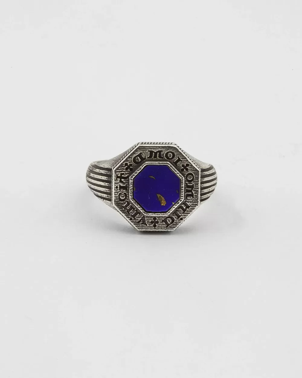 Nove25 Anello Chevalier Omnia Vincit Amor In Argento