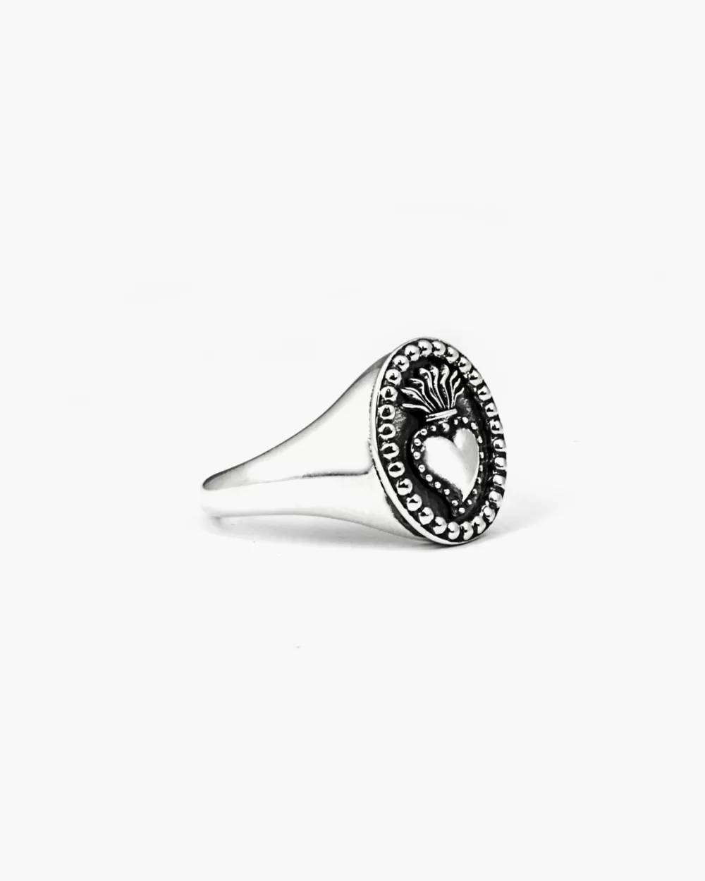 Nove25 Anello Chevalier Ovale Cuore Ex-Voto