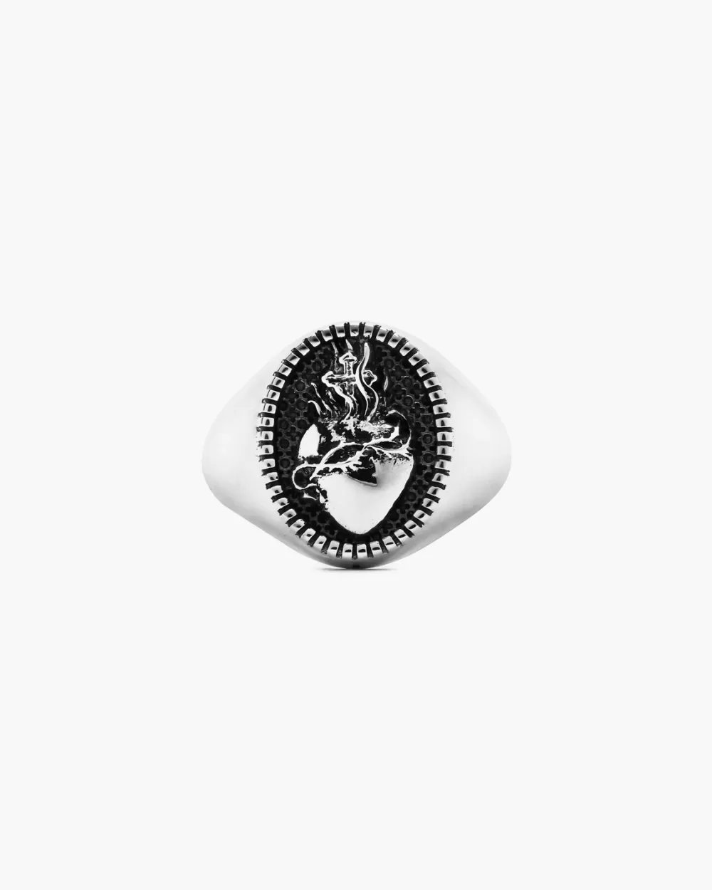 Nove25 Anello Chevalier Ovale Cuore Sacro
