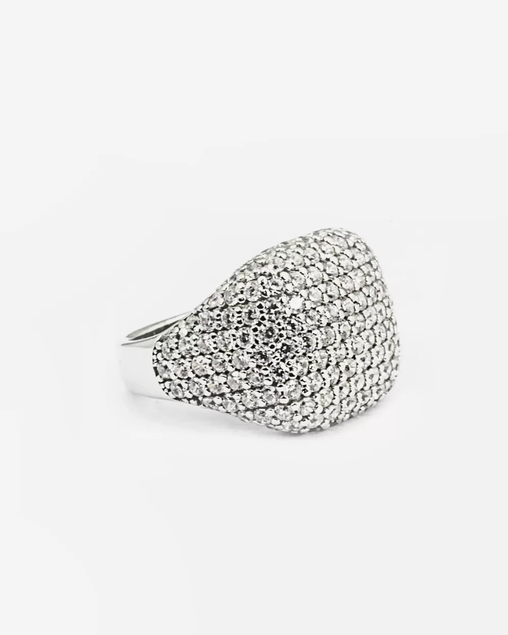 Nove25 Anello Chevalier Quadrato Con Brillanti