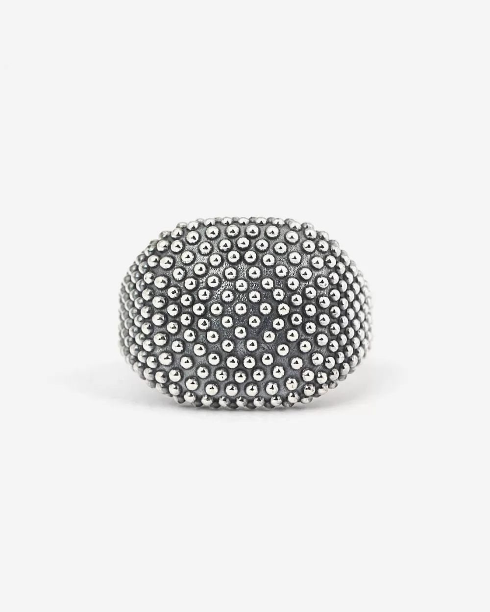 Nove25 Anello Chevalier Quadrato Puntinato Da Mignolo