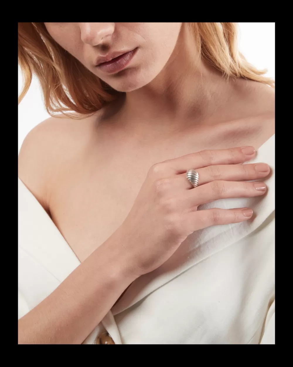 Nove25 Anello Chevalier Wire In Argento