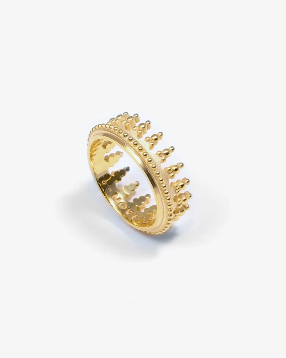 Nove25 Anello Corona Rex Maris Placcato Oro