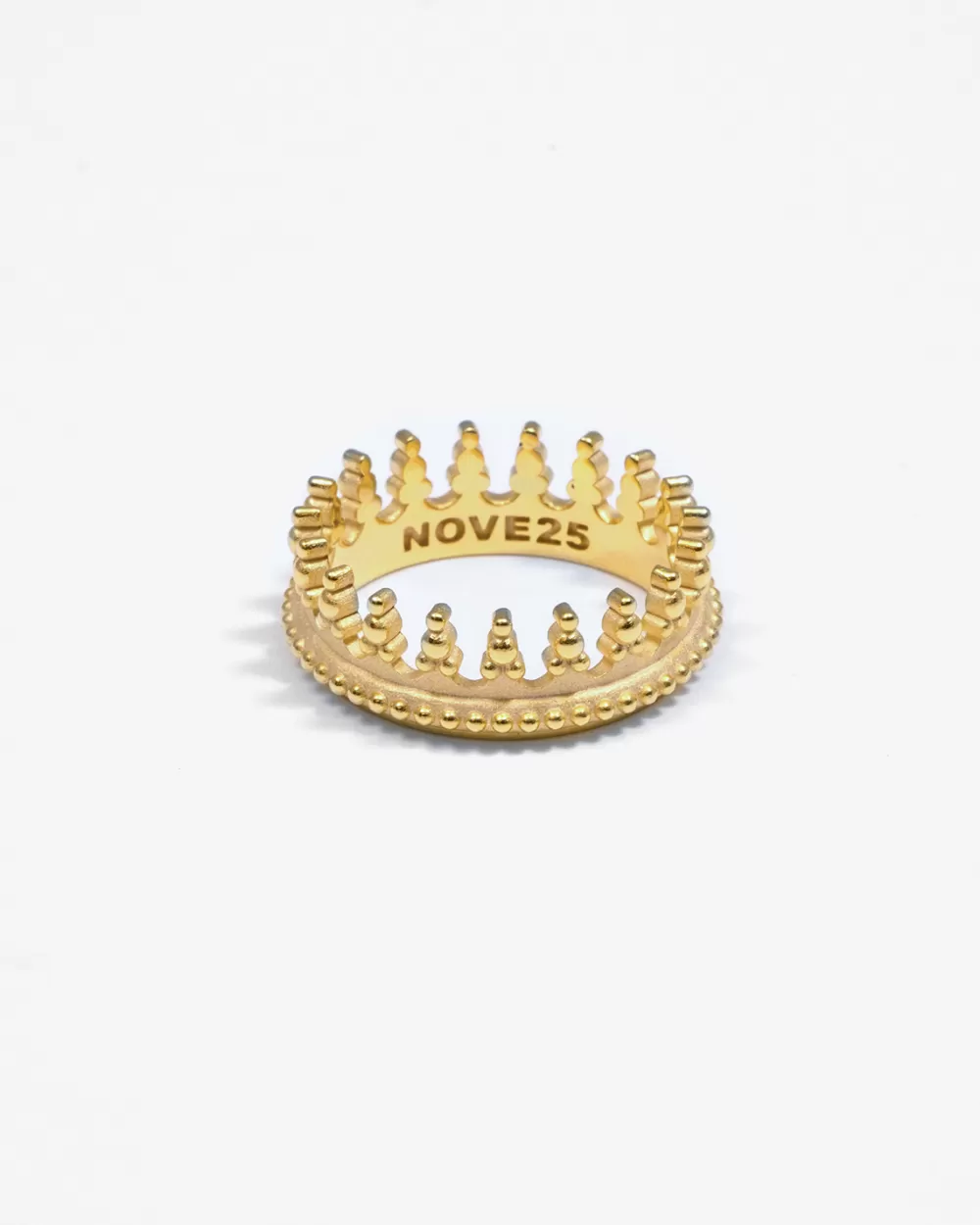 Nove25 Anello Corona Rex Maris Placcato Oro