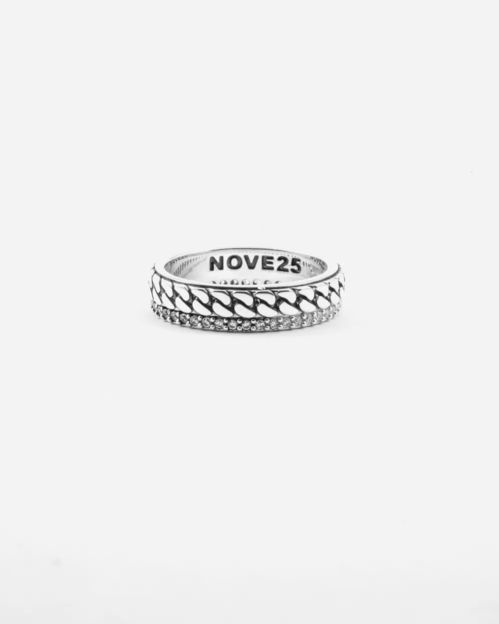 Nove25 Anello Fede Grumetta Opposite In Argento