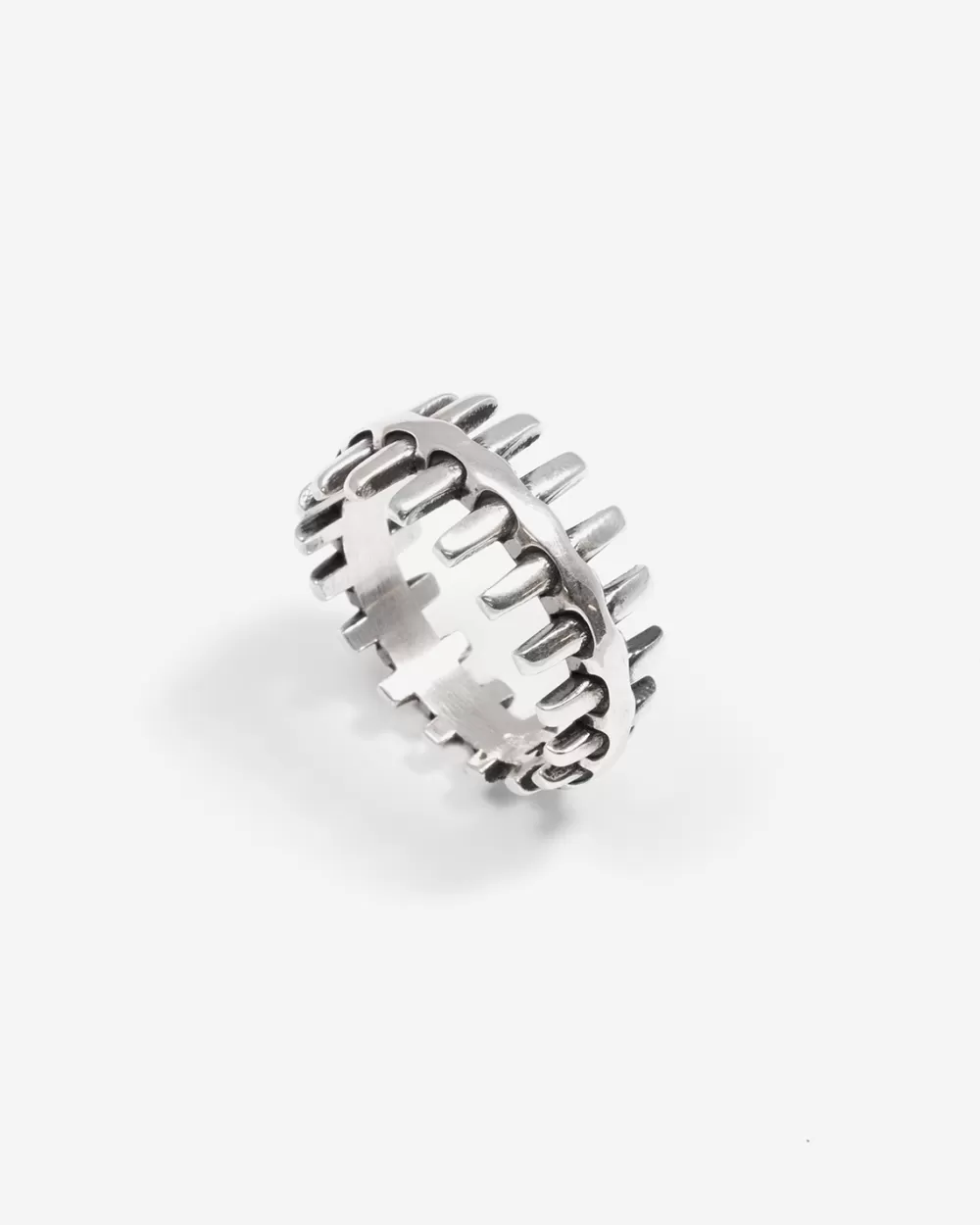 Nove25 Anello Fede Osseus In Argento