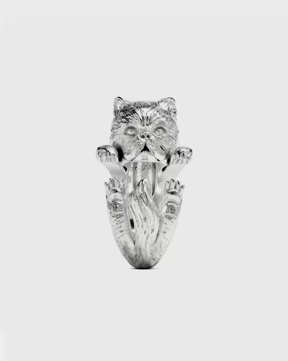 Nove25 Anello Hug Gatto Persiano In Argento