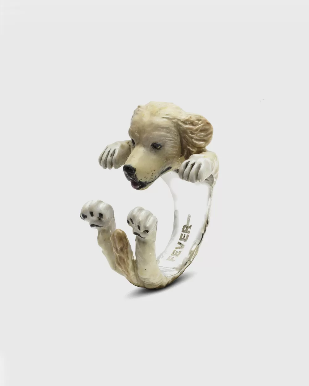 Nove25 Anello Hug Golden Retriever Smaltato