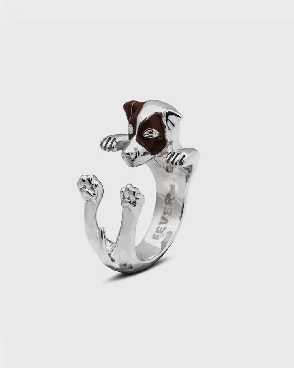 Nove25 Anello Hug Jack Russel In Argento