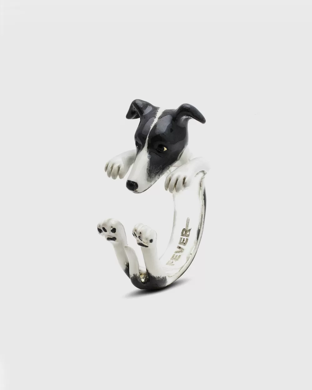 Nove25 Anello Hug Levriero Smaltato