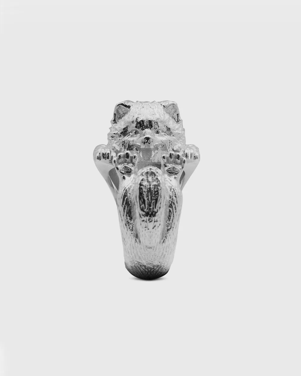 Nove25 Anello Hug Volpino Di Pomerania In Argento