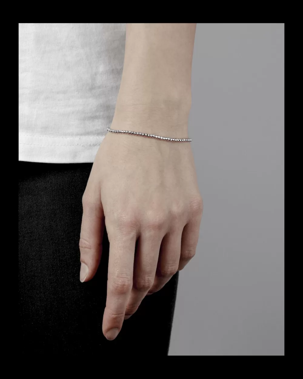 Nove25 Bracciale Disco 300 Argento