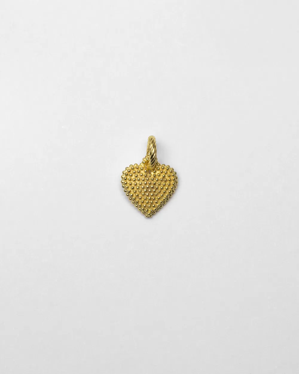 Nove25 Ciondolo Charm Cuore Puntinato Placcato Oro