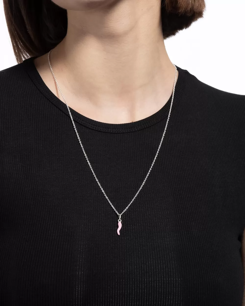 Nove25 Ciondolo Cornino Rosa