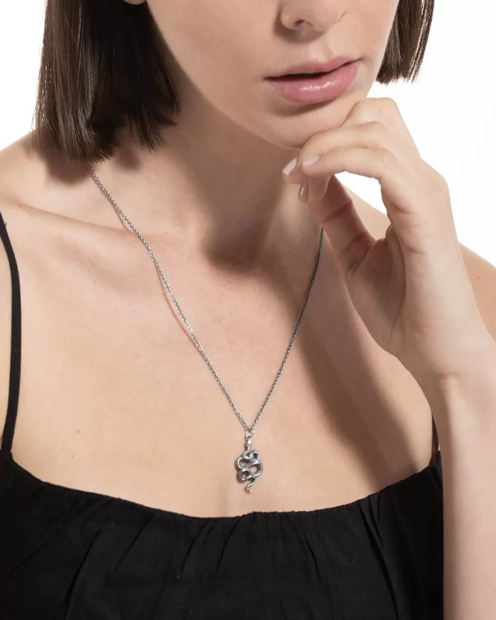 Nove25 Ciondolo Serpentine Argento