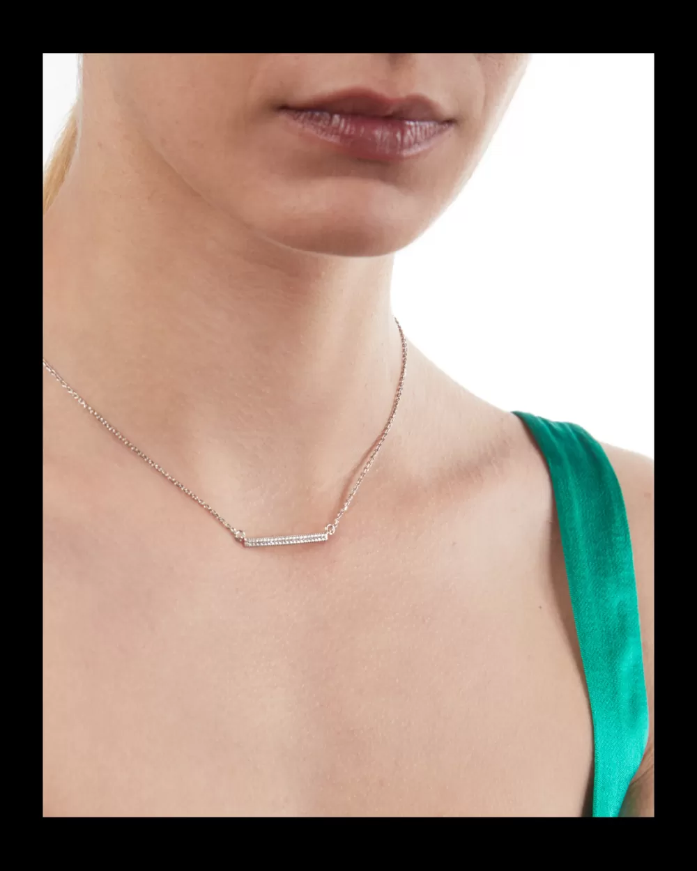 Nove25 Collana Bridge In Argento Con Brillanti