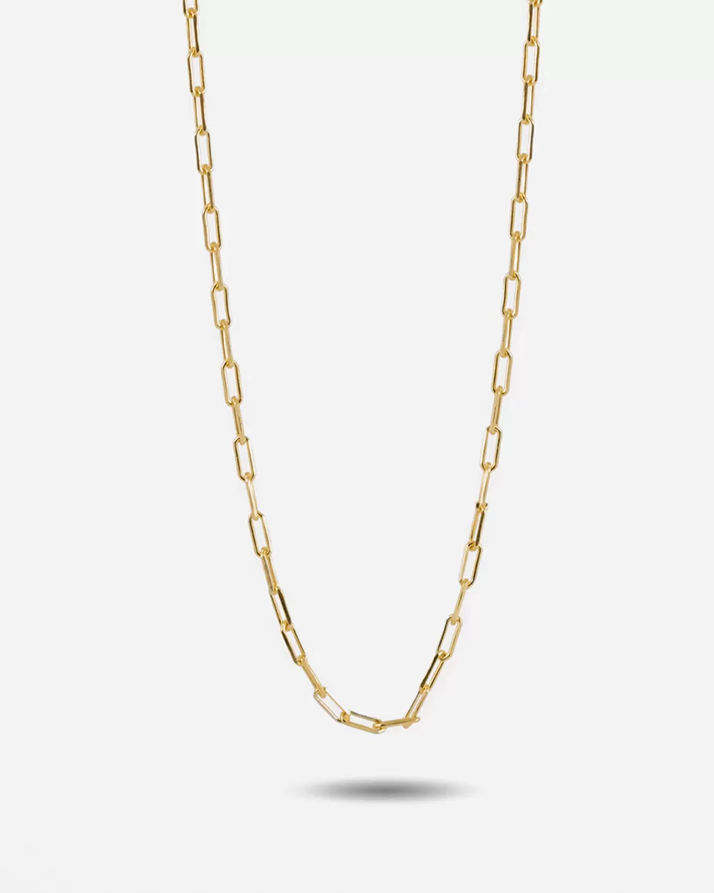 Nove25 Collana Catenina Rettangolare Placcata Oro