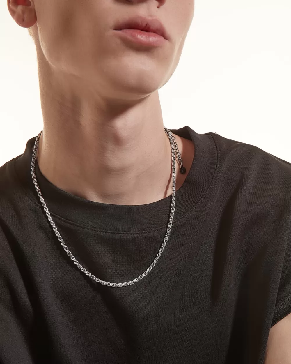 Nove25 Collana Corda 070 In Argento Con Allunghini