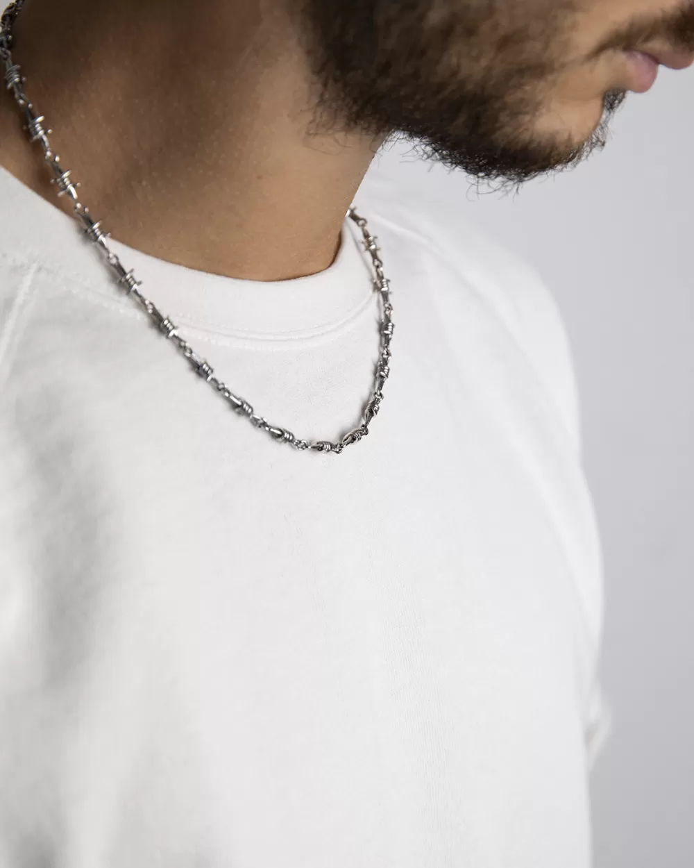 Nove25 Collana Filo Spinato In Argento