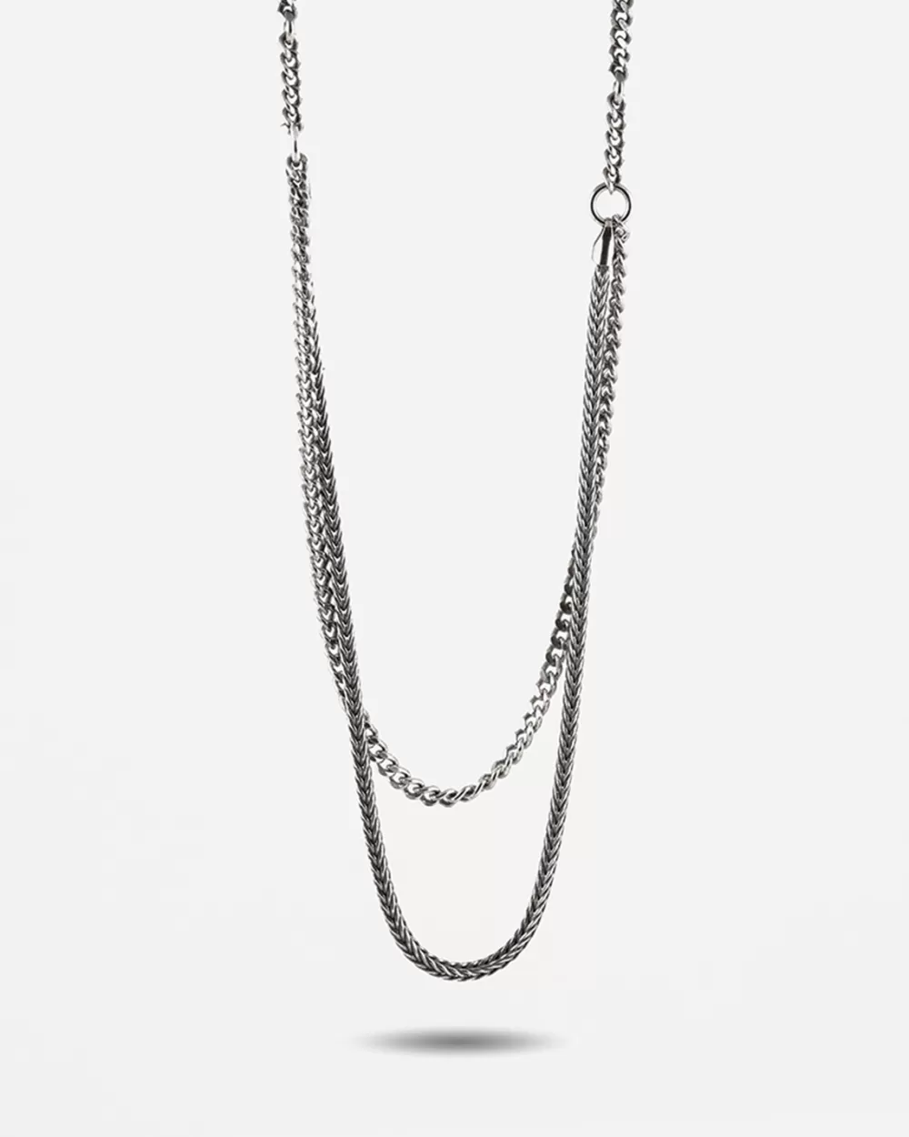 Nove25 Collana Hanger Due Fili In Argento