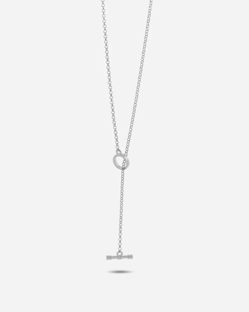 Nove25 Collana Rolo 300 Con T-Bar - 60 Argento