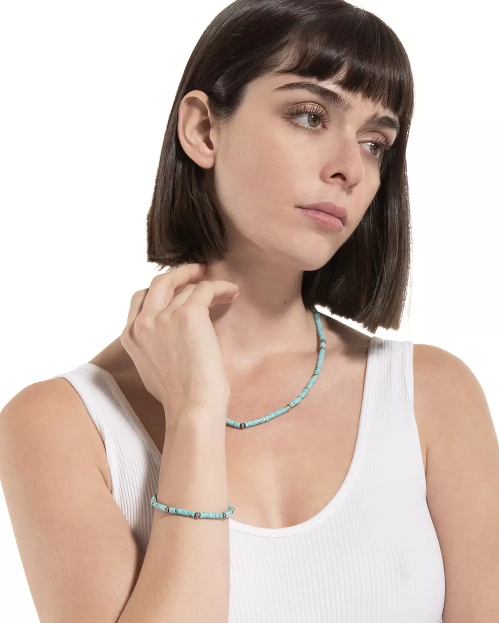 Nove25 Collana Sky Stone Con Pietre Color Turchese