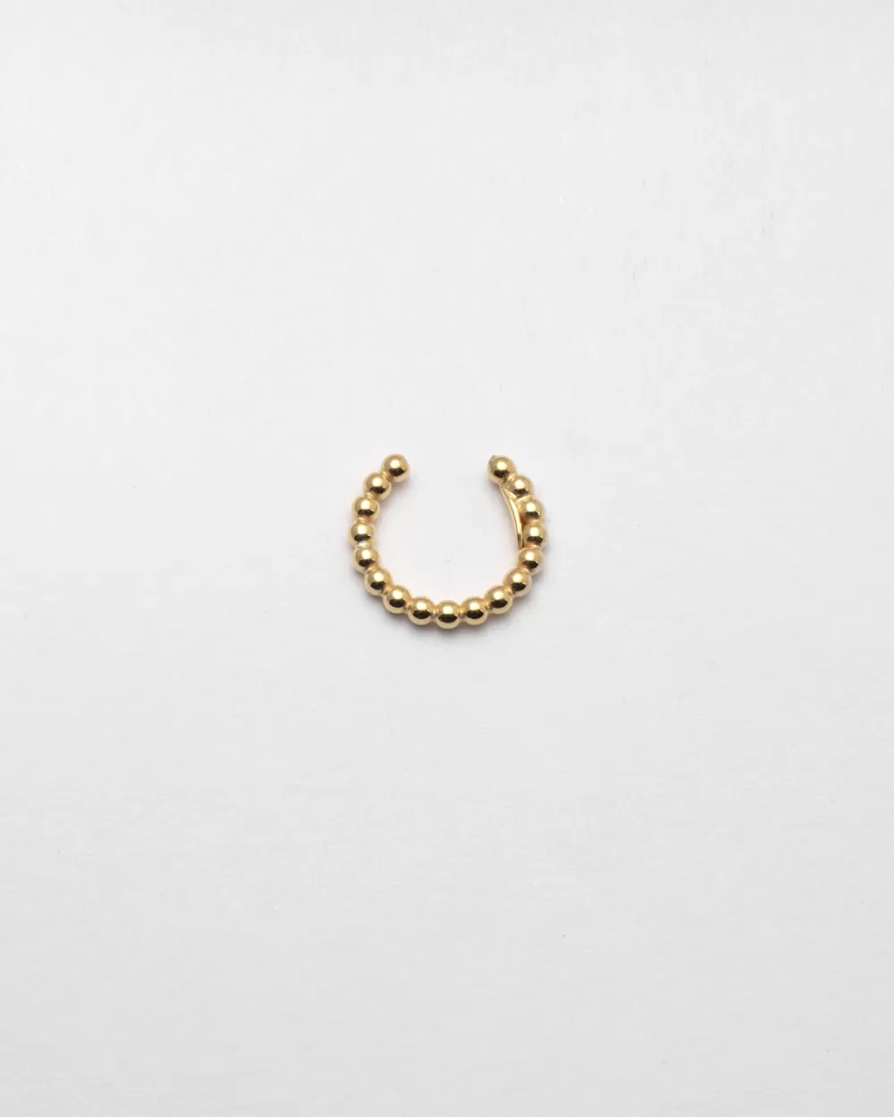 Nove25 Ear Cuff Orecchino Senza Buco Palline Un Giro Placcato Oro