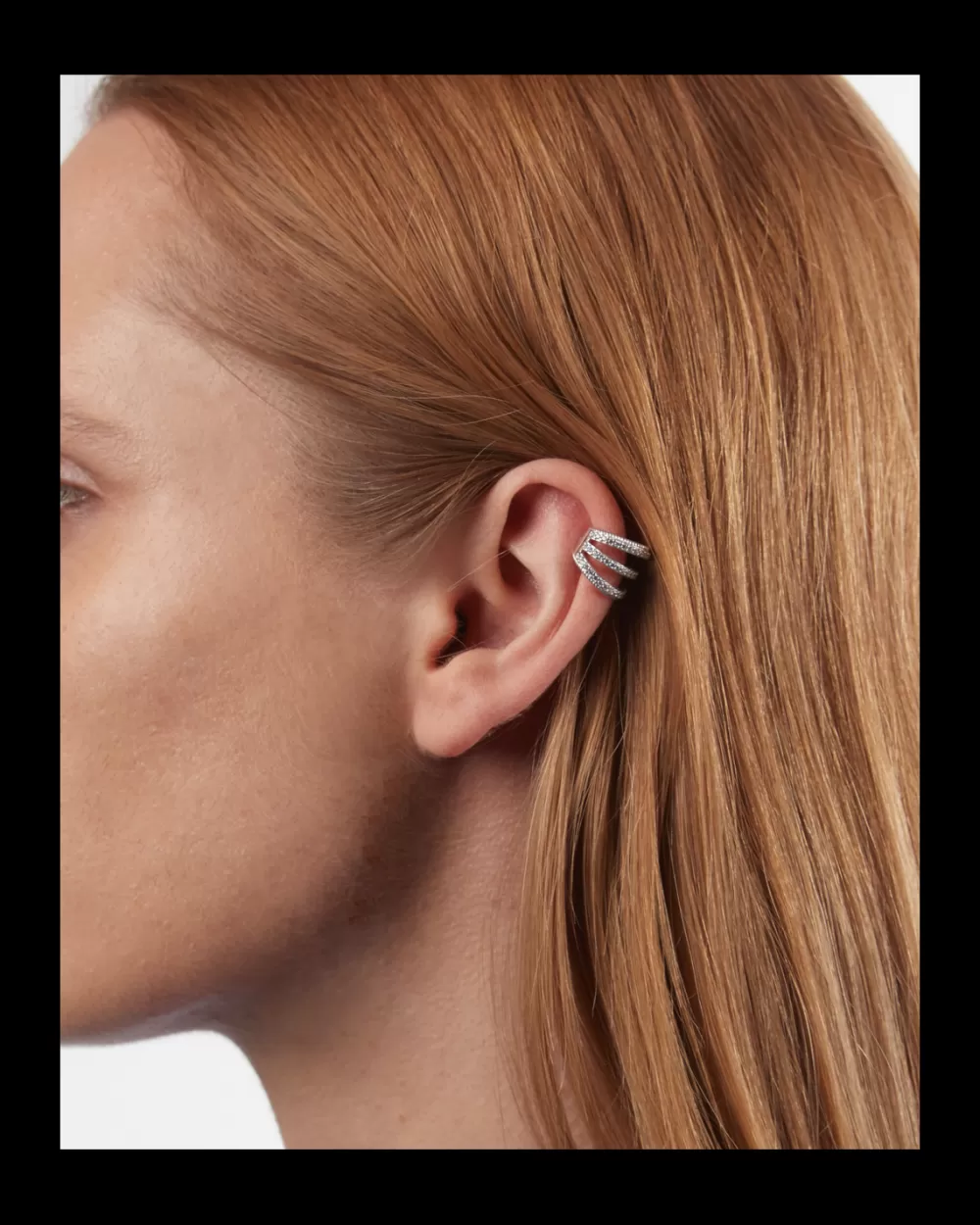 Nove25 Ear Cuff Triple Tie In Argento Con Brillanti