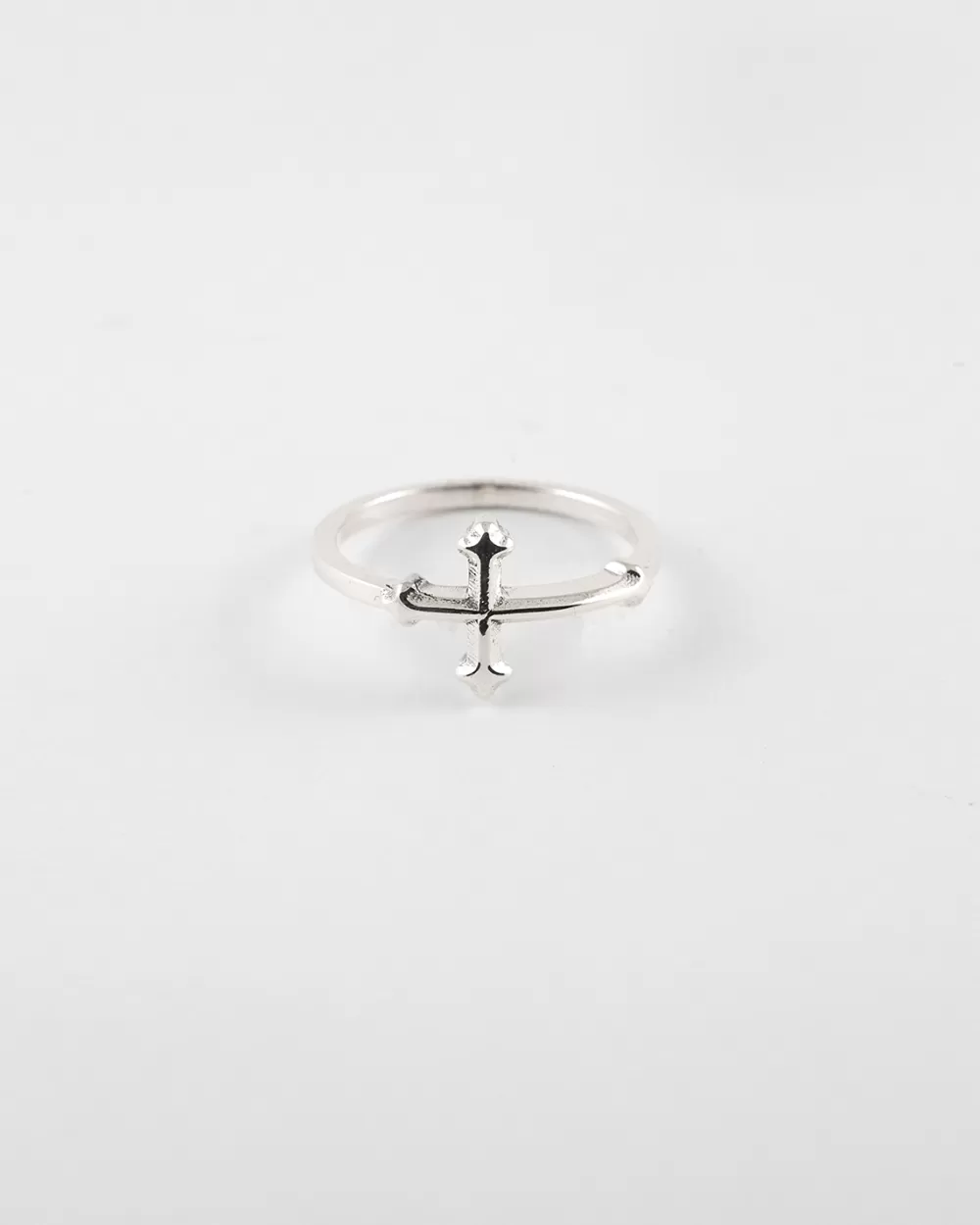 Nove25 Fedina Croce Gotica In Argento