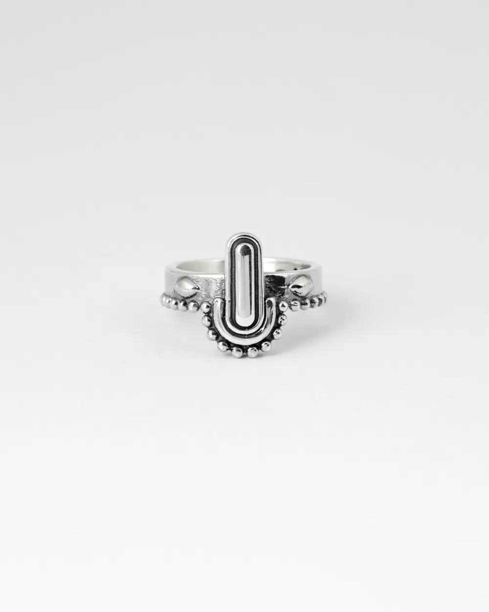 Nove25 Fedina Decorata Etnica In Argento