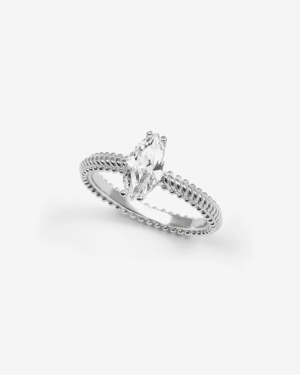 Nove25 Fedina Sewed Light In Argento Con Brillante
