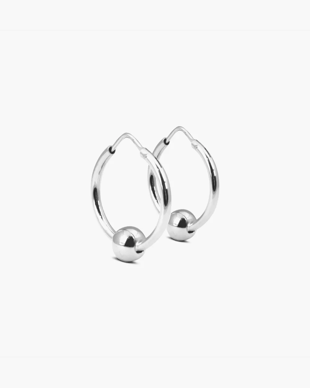 Nove25 Orecchini Piercing Con Sfera In Argento