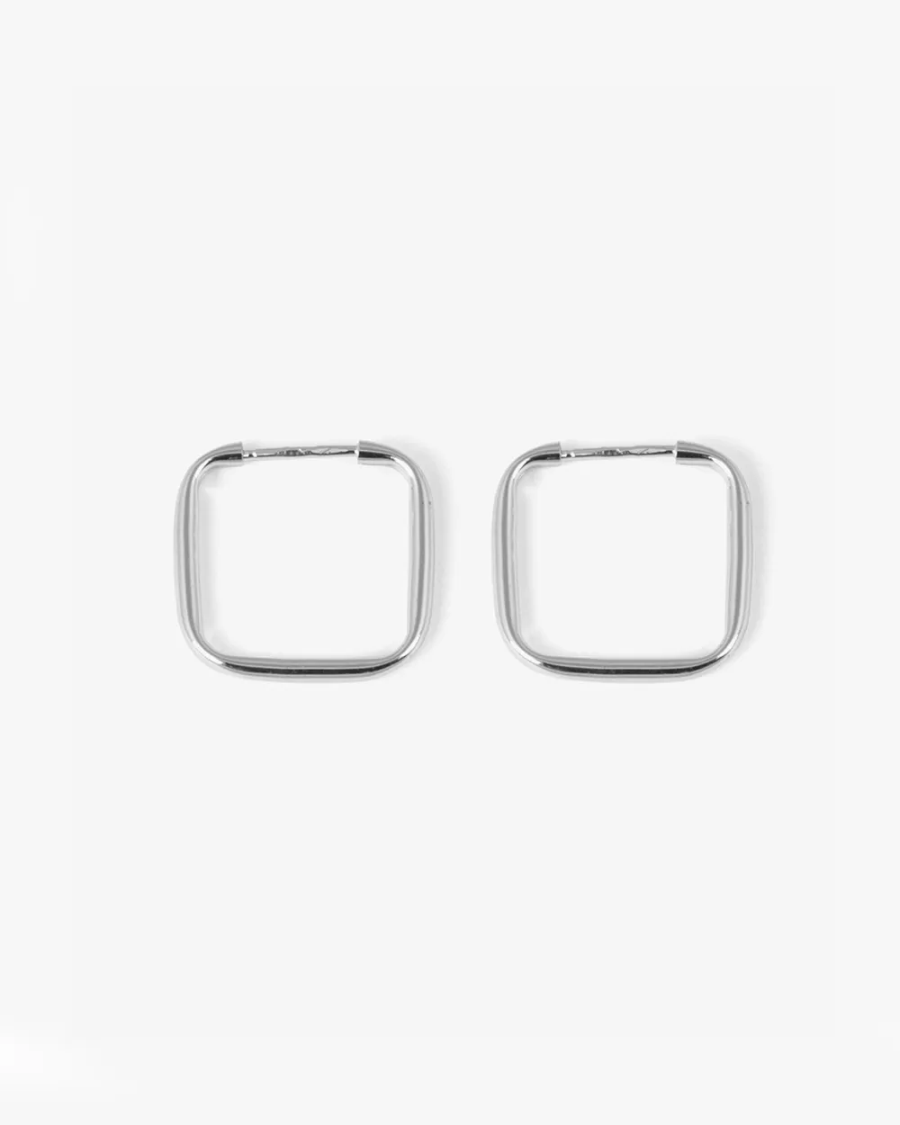 Nove25 Orecchini Quadrati Impernati Filo Tondo 1,9 In Argento