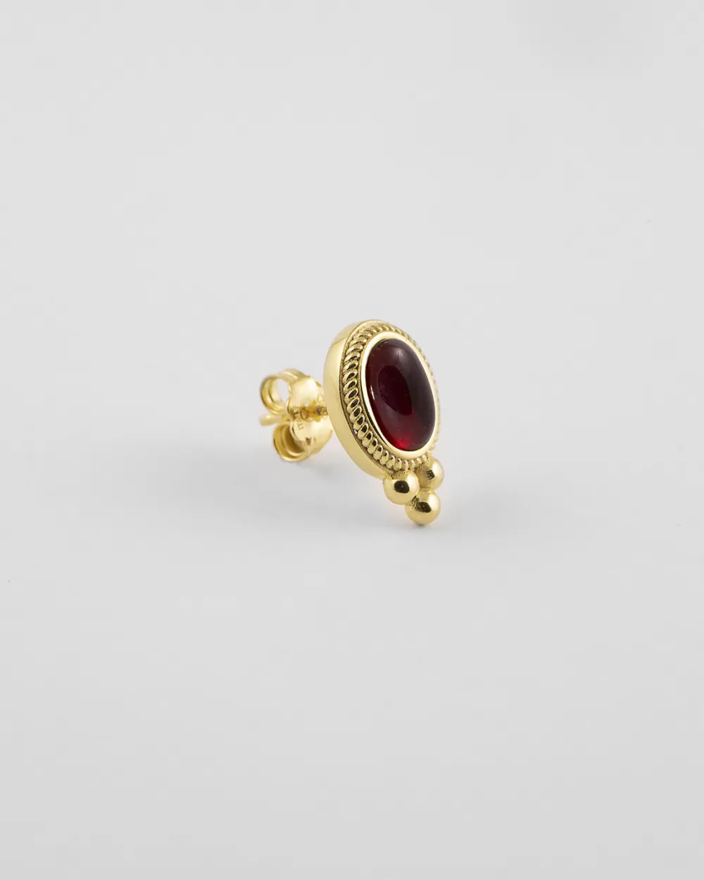 Nove25 Orecchino A Lobo Circe Dea Rosso Placcato Oro