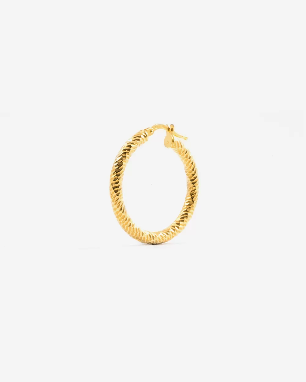 Nove25 Orecchino Diamond Hoop Grande Placcato Oro