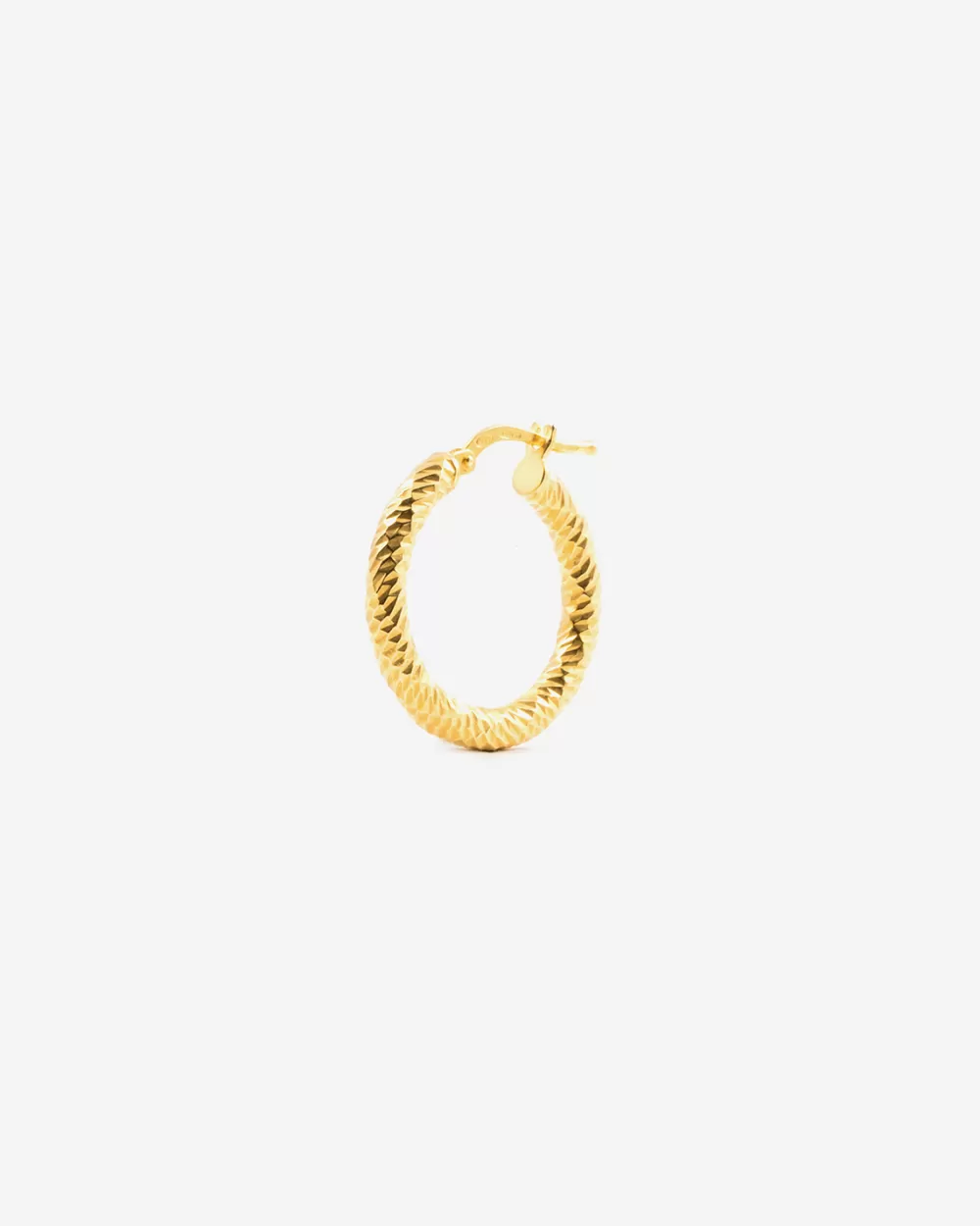 Nove25 Orecchino Diamond Hoop Medio Placcato Oro