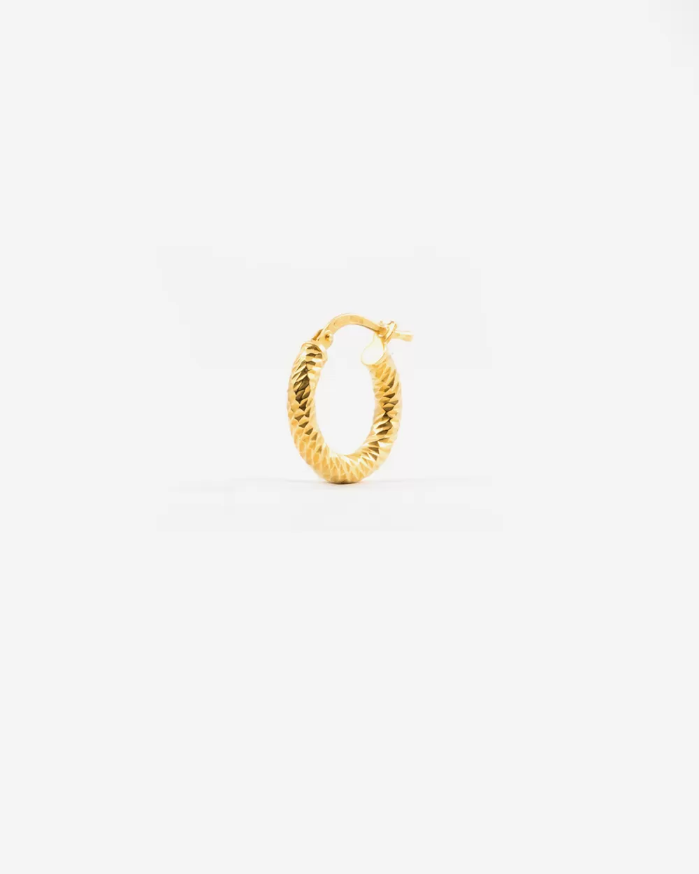 Nove25 Orecchino Diamond Hoop Piccolo Placcato Oro