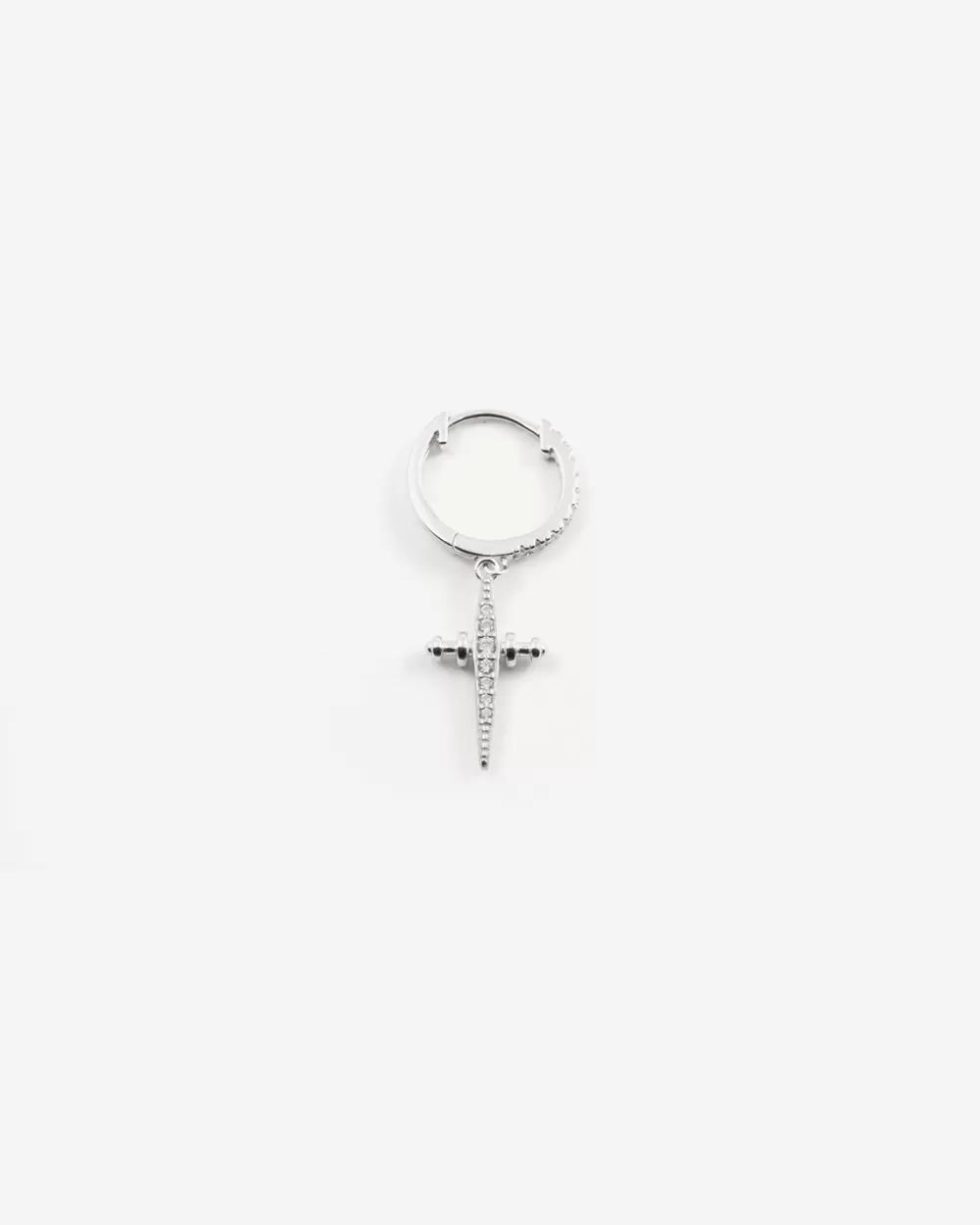 Nove25 Orecchino Shiny Dagger Con Croce Pendente E Brillanti
