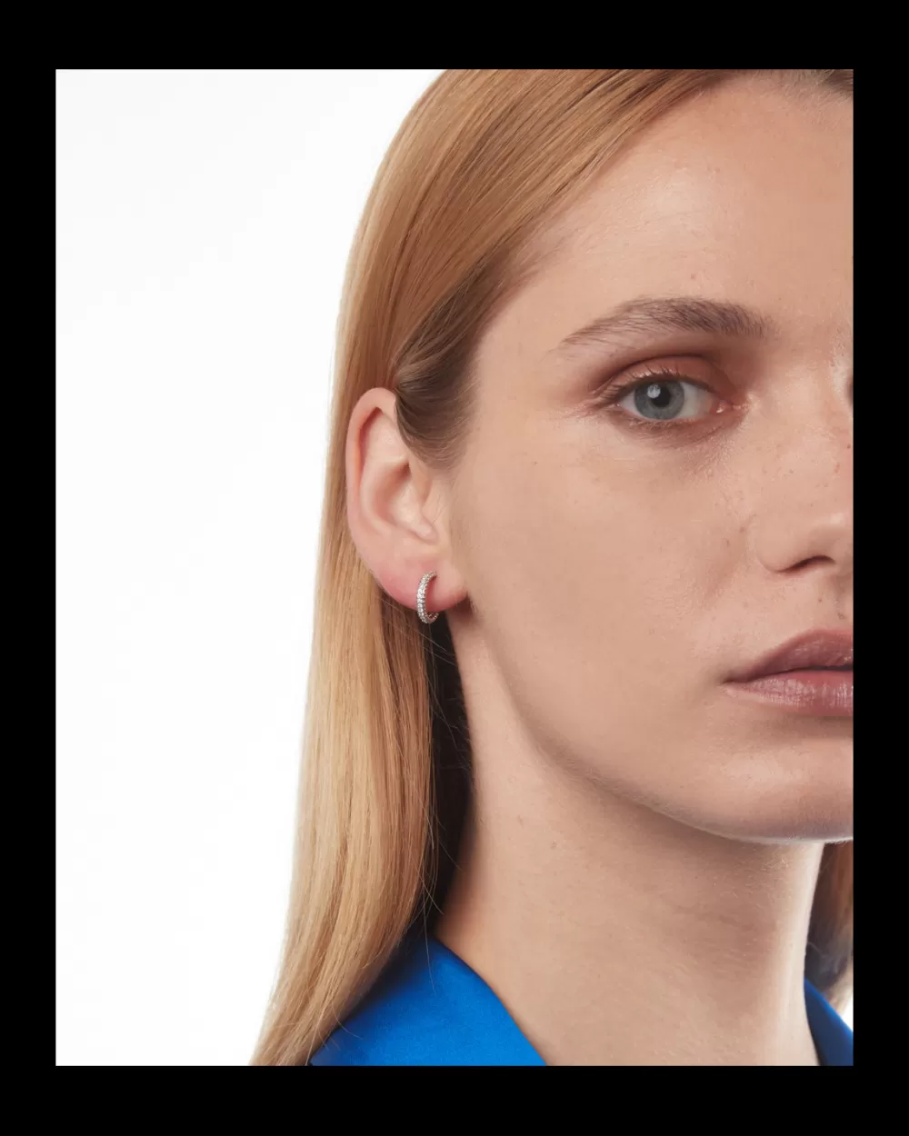 Nove25 Orecchino Shiny Hanger In Argento Con Brillanti