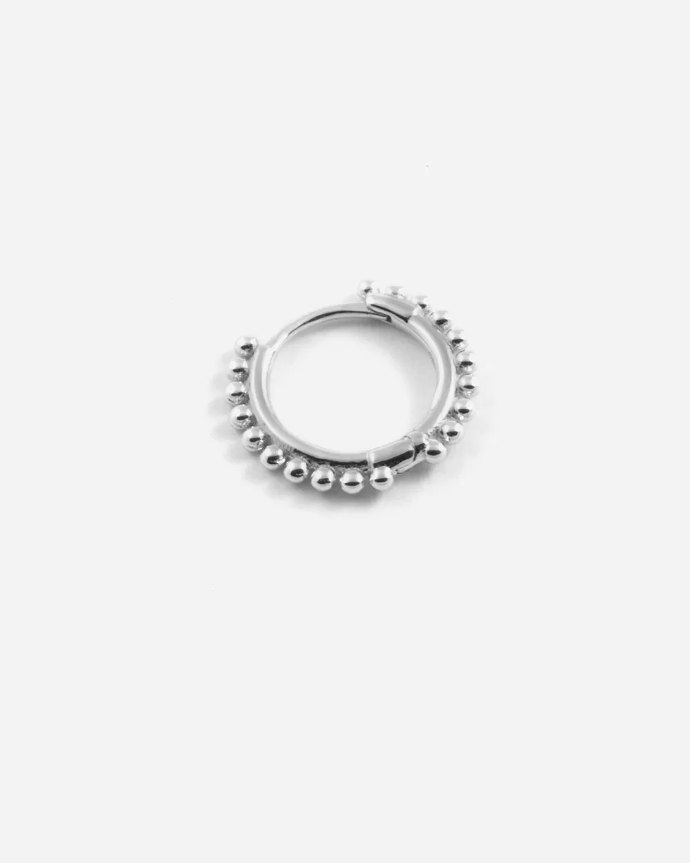 Nove25 Orecchino Singolo Piercing Etnico Medio / Rodio Lucido