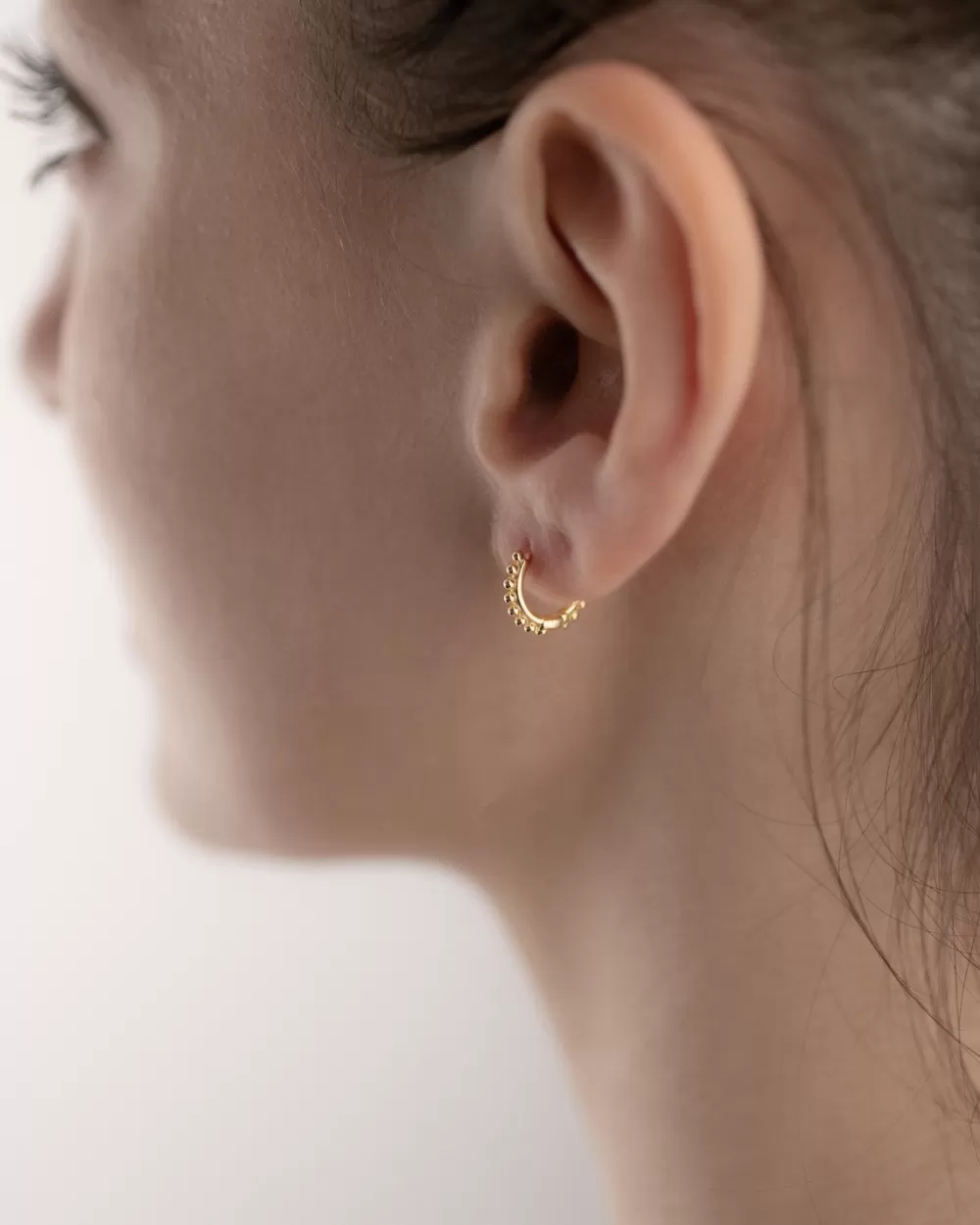 Nove25 Orecchino Singolo Piercing Etnico Piccolo / Oro Giallo Lucido
