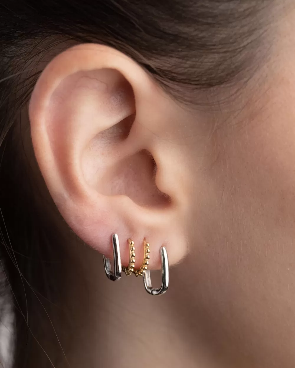 Nove25 Orecchino Singolo Piercing Etnico Piccolo / Oro Giallo Lucido