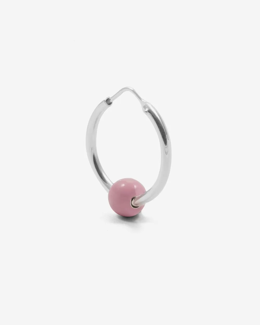 Nove25 Orecchino Singolo Piercing Sfera Smalto Rosa