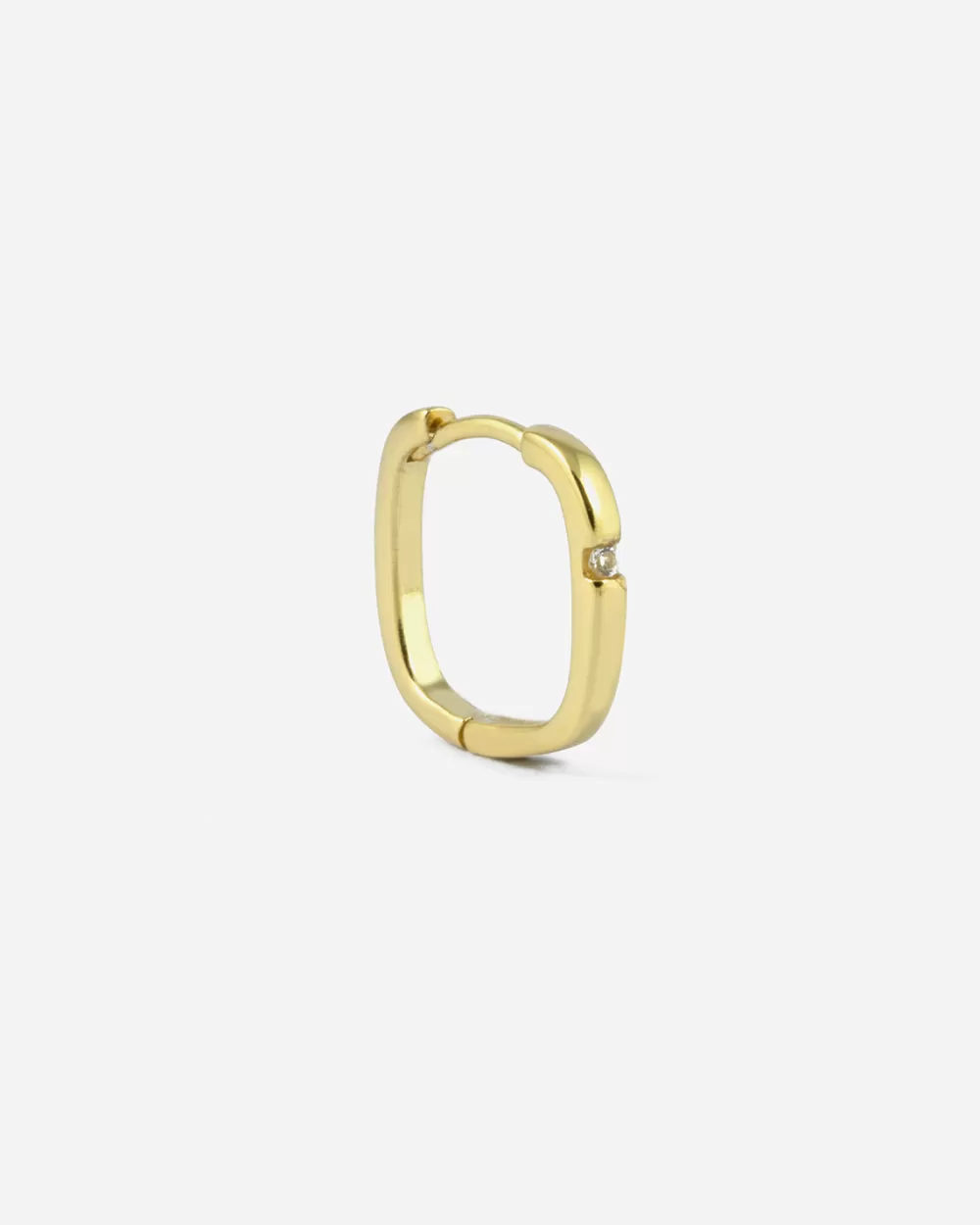 Nove25 Orecchino Singolo Quadrato / Oro Giallo Lucido