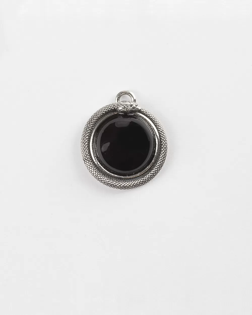Nove25 Pendente Uroboro Agata Nera