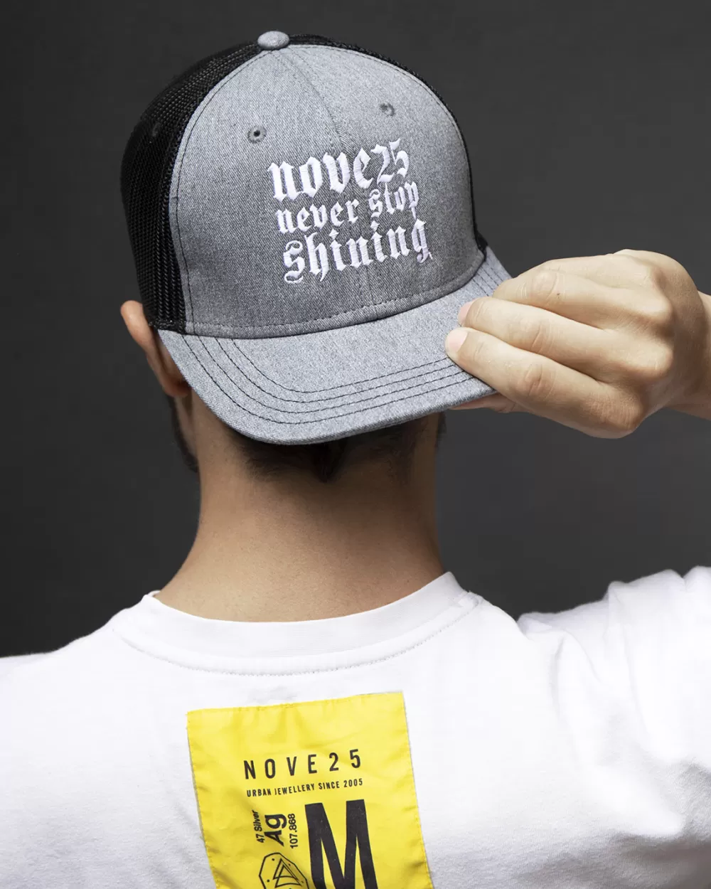 Nove25 Trucker Cap Grey